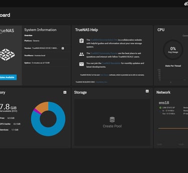 servicio virtualizacion interfaz gui truenas