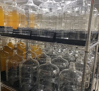Clear Glass Wine Bottle
