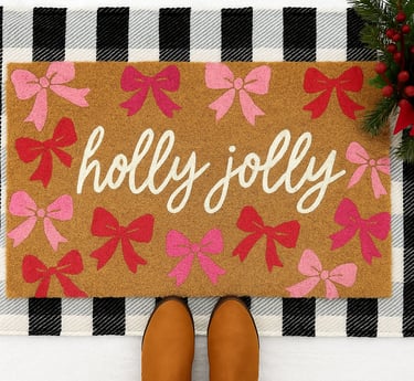 Christmas doormat painting