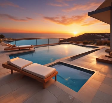 A series of glossy, rectangular tiles arranged vertically with a metallic finish. The tiles are colored in gold, copper, and black, creating a sleek and modern appearance. The surface reflects light, highlighting the smooth texture and polished edges.