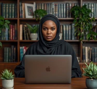 a woman in a black hijab hijab hijab