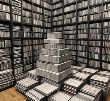 A serene workspace with a laptop and adult-themed art on the walls, symbolizing creativity and professionalism.