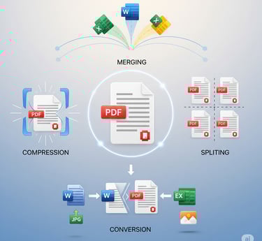 We Providing efficient tools to compress, merge, split, and convert PDF files, ensuring quality.