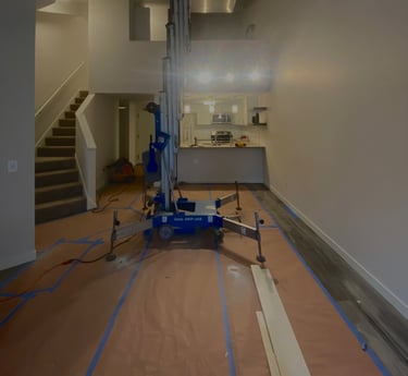 image of heavier equipment being used for a northern remodel interior project St. paul mn