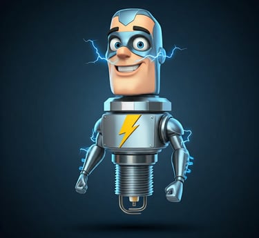 Sammy the Spark Plug Robot