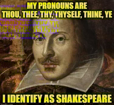 a picture of a shakespeare meme