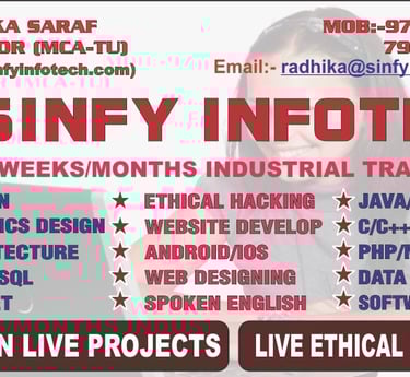 Live Ethical Hacking Development Projects, Website developments, Web Designing, Graphics Designing