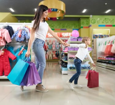 Department Store Personal Shopper Assisting with Shopping