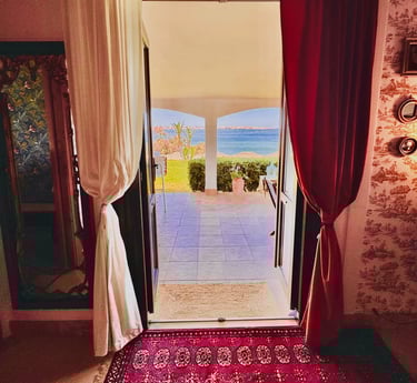 Sea view from luxury villa in Sicily overlooking Ortigia