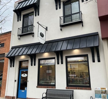 The front view of the Black Sheep Wool Shop