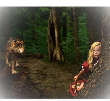 petit chaperon rouge avec loup
