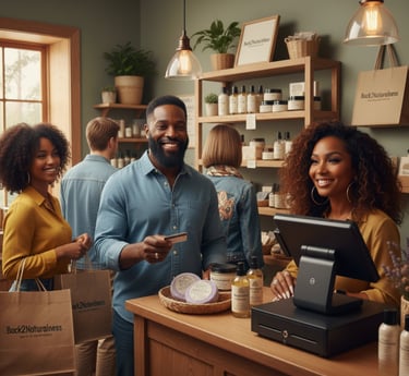 an image on the inside of Back2naturalness bath and body store