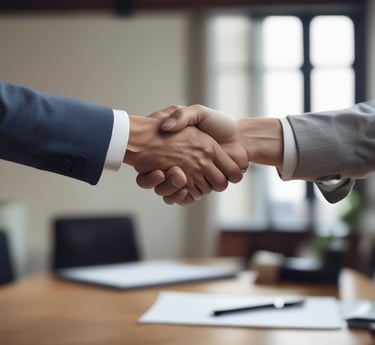 A diverse group of Muslim influencers collaborating with fashion brands in a bright, modern office setting.