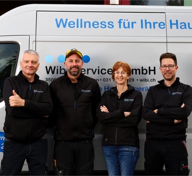 Teamfoto von Wibi Services Bern – Spezialisten für Haushaltsgeräte Reparatur und Ersatzteile