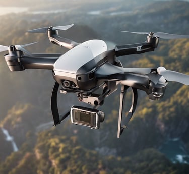 white and gold DJI Phantom 3 Professional selective focus photography