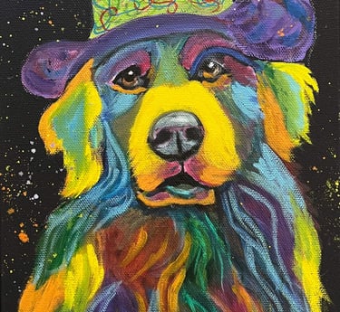 “Max” a dog painting 