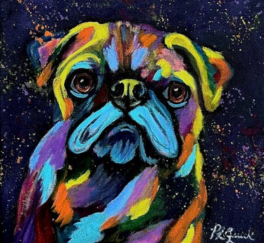 “Pal” a dog painting 