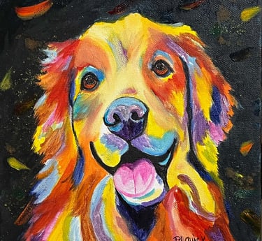 “Sable” dog painting 