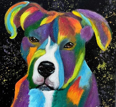 “Sable” a dog painting 