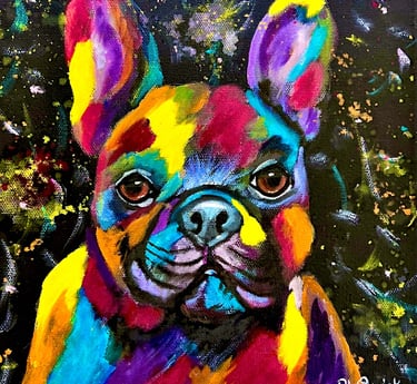 “Wallace” a dog painting 