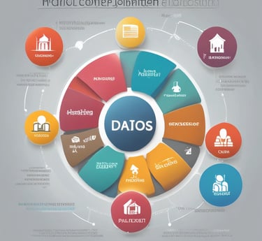 A large brick wall with the word 'BUSINESS' prominently displayed in black letters. The wall is lit by natural daylight, casting gentle shadows along its surface. The ground at the base of the wall has some patches of grass and is bordered by a concrete sidewalk. There are three metal fixtures attached to the lower part of the wall.