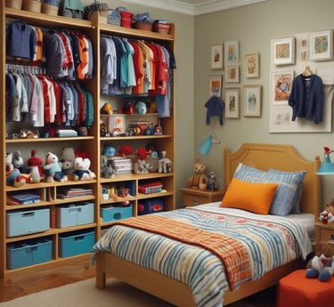 A bunch of toy figurines that are on a table