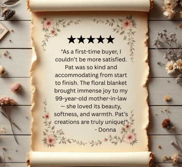 Satisfied customer review for fleece throw