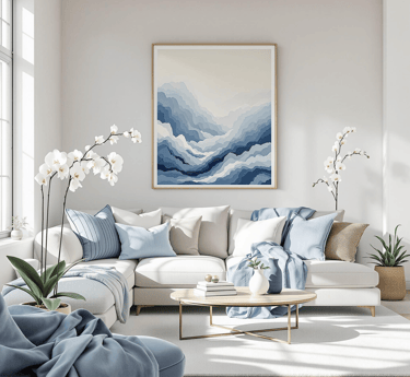 Artistic canvas wall art that adds warmth, beauty, and personality to your home.