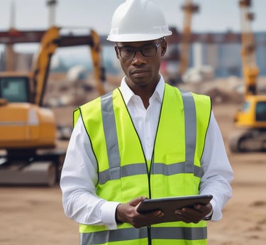 A professional team discussing project plans in an office.