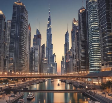 A vibrant photo of the company headquarters nestled in a bustling mainland cityscape.