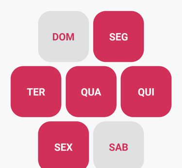 Escolha os dias da semana