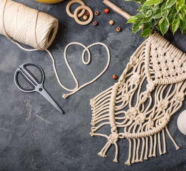 creaciones en macrame