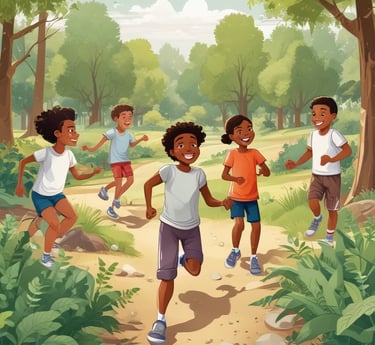 A vibrant community event showcasing arts and crafts for youth.