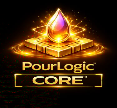 Pour Logic Core framework showing the central structure used to align brand decisions