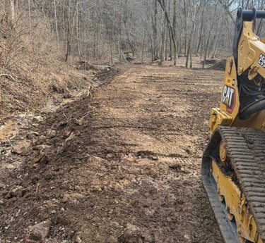 Professional excavation services on local job site