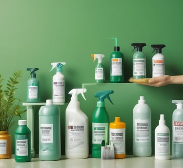 Professional corporate team collaborating in a modern office with green, dark blue, and soft orange accents.