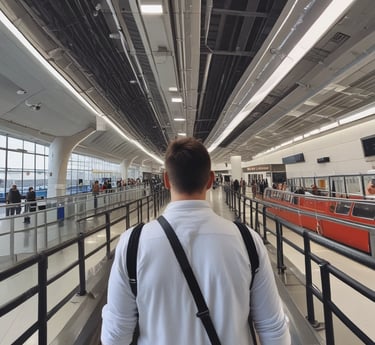 A vibrant scene of a travel influencer capturing a stunning sunset over a mountain range, embodying adventure and connection.