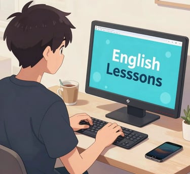 A lively classroom scene with students enthusiastically practicing Japanese characters and phrases.