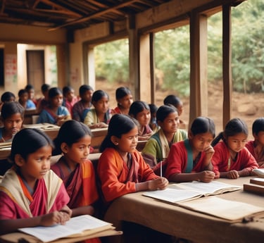 A group of diverse community members gathered outdoors, attentively listening to a legal educator.