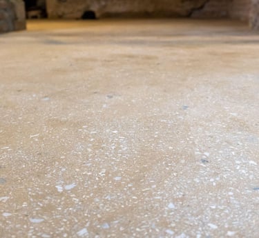 smooth rammed earth floor