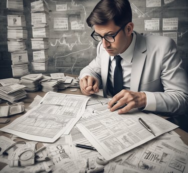 A dynamic global trading floor with multiple screens showing commodities prices, forex charts, and crypto trends under vibrant lighting.
