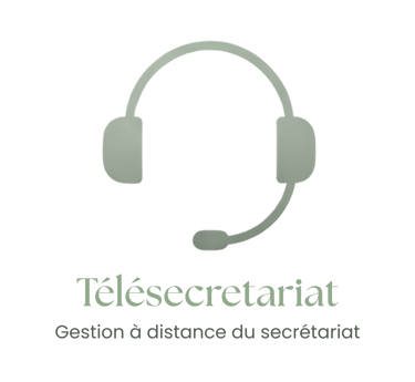 Icône de casque audio vert pour un service de télésecrétariat et gestion de secrétariat à distance.