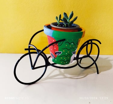 floreira bike de mesa