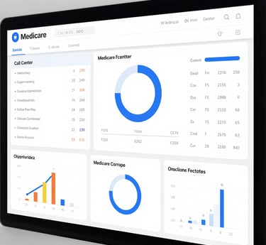 A team of professionals collaborating over a laptop displaying compliance dashboards and call analytics.