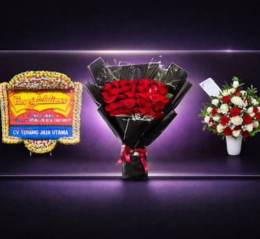 Karangan bunga papan, bunga bouquet, 