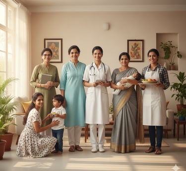 team of professionals working for Kailash Patient Care Home Services