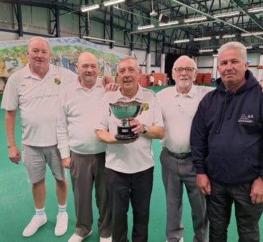 Trophy presentation Bridgend Indoor bowls