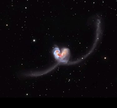 Le Galassie Antenna foto scattata dall'amico Gian Lorenzo Ferretti