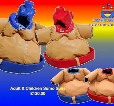 Adult Sumo Suits - Jumpin Janners - Bouncy Castle Hire Plymouth