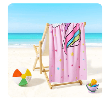 amazon.it wernnsai unicorn kids beach towel